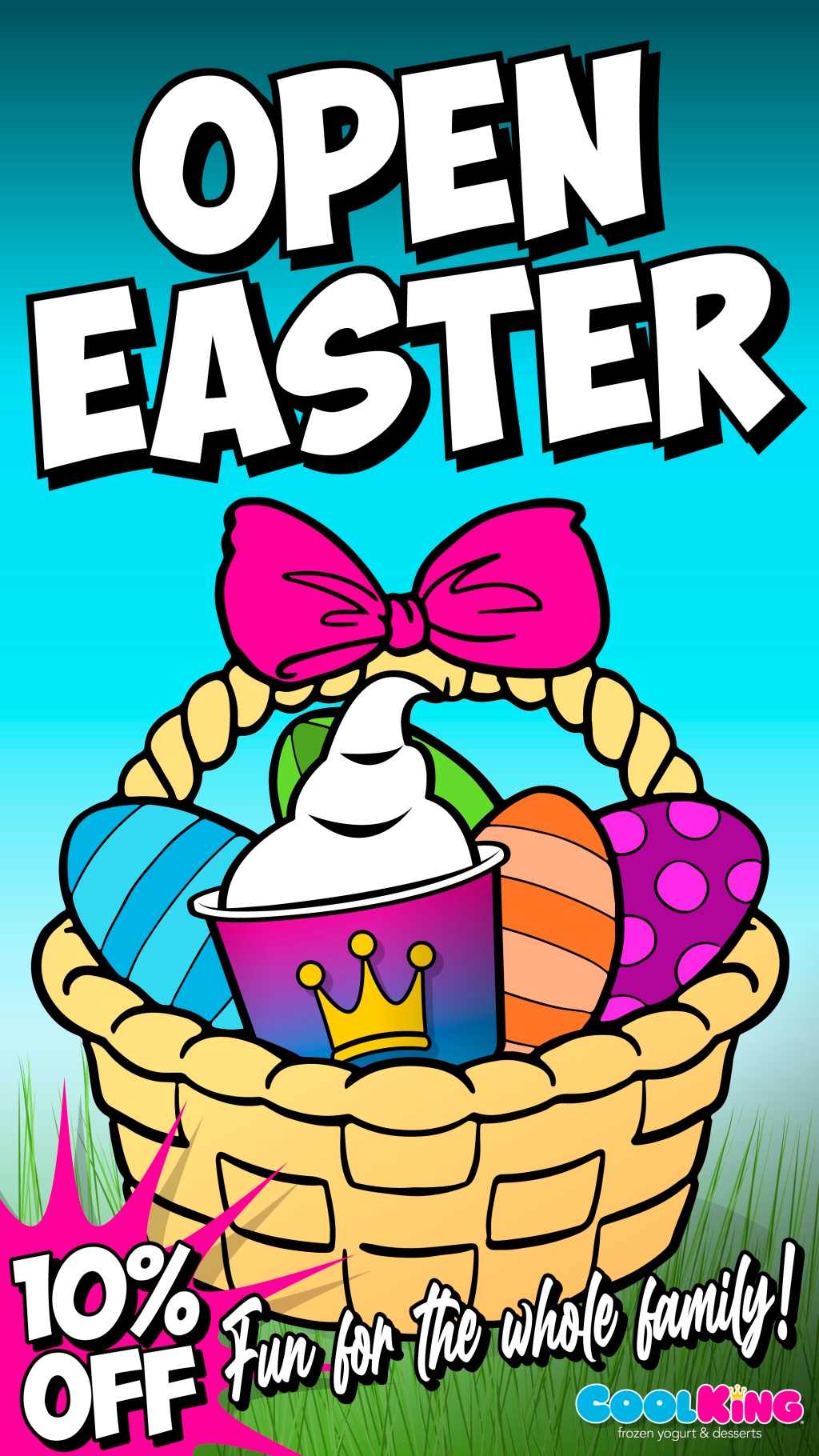 Cool King® “Open Easter” Motion Graphic for Social Media and Post Dialog